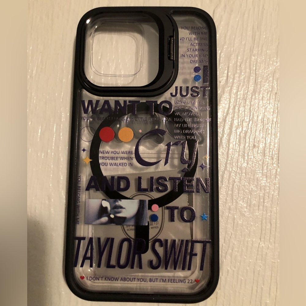 Taylor Swift Clear Phone Case iPhone 15 Pro